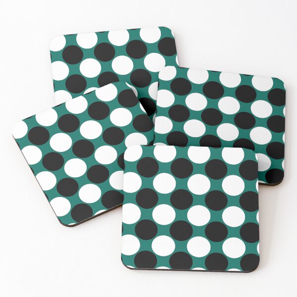 Item preview, Giant Black and White Polka Dots On Cadmium Green  designed and sold by POLKAIWERX.