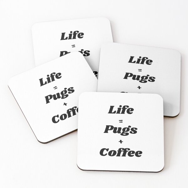 Item preview, Life equals Pugs and Coffee designed and sold by JiennaVane.