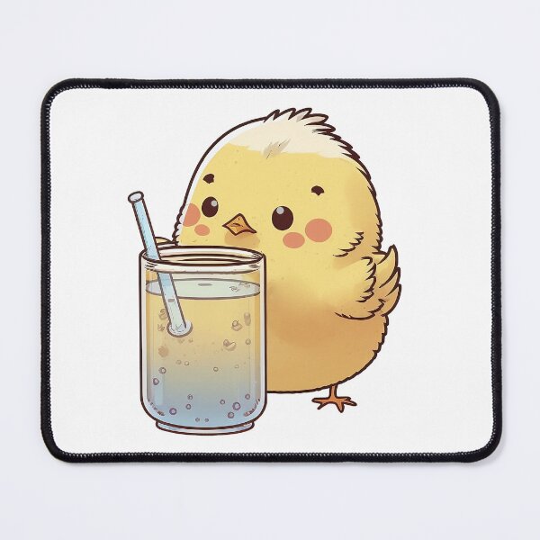Item preview, Cute chicken kawaii drinking water designed and sold by ffkj09.