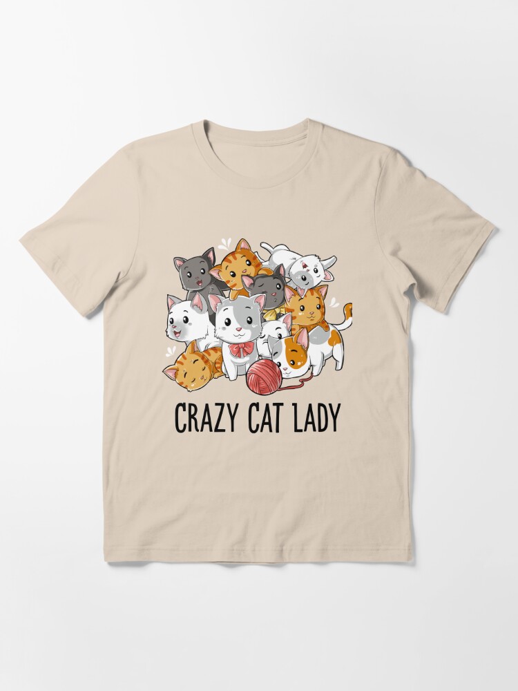 stadig at fortsætte Bourgeon Crazy Cat Lady T Shirt Funny Cats Kitty Kitten Meme Gifts T-shirt for Cat  Lovers" Essential T-Shirt for Sale by LiqueGifts | Redbubble