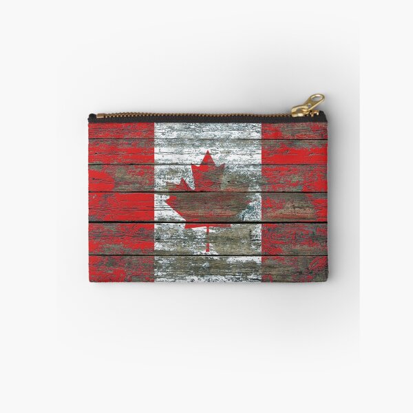Item preview, Flag of Canada on Rough Wood Boards Effect designed and sold by JeffBartels.
