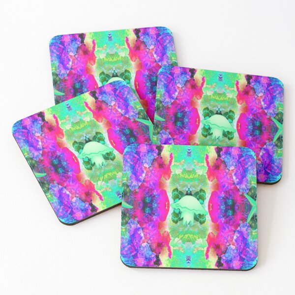 Item preview, Beach Vibes Psychedelic Graphic Design 4, Abstraction, bold colorful abstract playful design inspired by nature designed and sold by Adri Barnard.