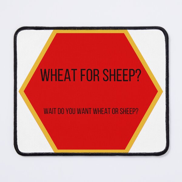Item preview, Wheat for Sheep? (CATAN) designed and sold by JiennaVane.