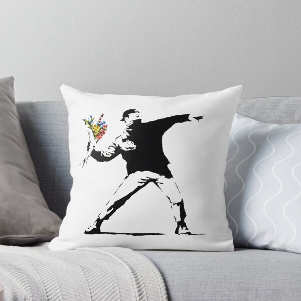 Item preview, Love is in the Air - Banksy designed and sold by ArsVincitOmnia.