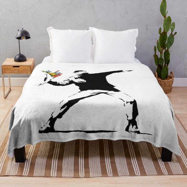Item preview, Love is in the Air - Banksy designed and sold by ArsVincitOmnia.