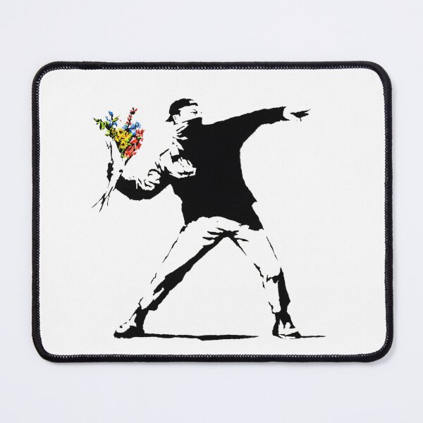 Item preview, Love is in the Air - Banksy designed and sold by ArsVincitOmnia.