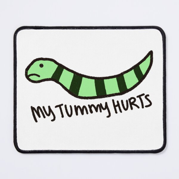 Item preview, My tummy hurts worm designed and sold by cwestmore.