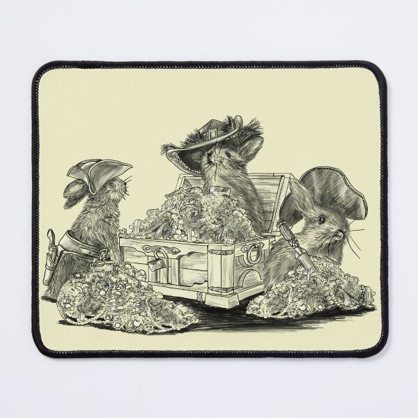 Item preview, Bunny Plunder Black and White designed and sold by Greydn.