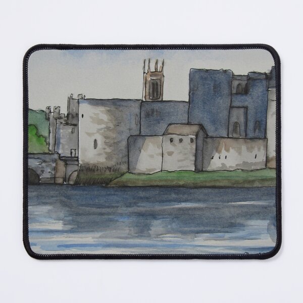 Item preview, King Johns Castle. Pen, watercolor on 18x23cm watercolor paper designed and sold by crowleyronan123.