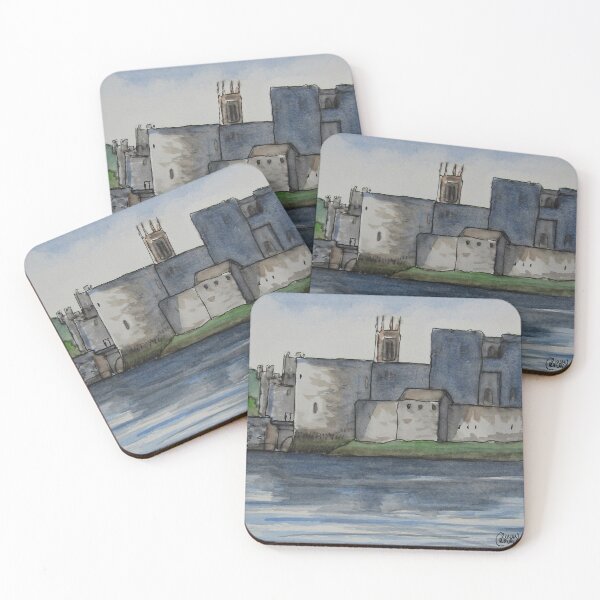 Item preview, King Johns Castle. Pen, watercolor on 18x23cm watercolor paper designed and sold by crowleyronan123.