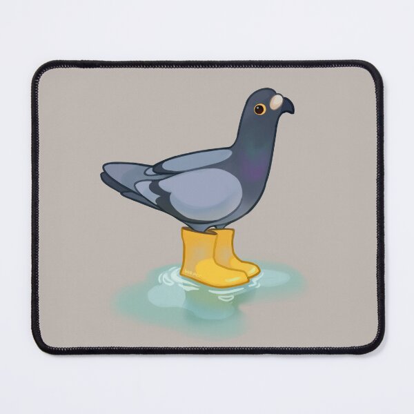 Item preview, Pigeon with rain boots designed and sold by beeper-art.