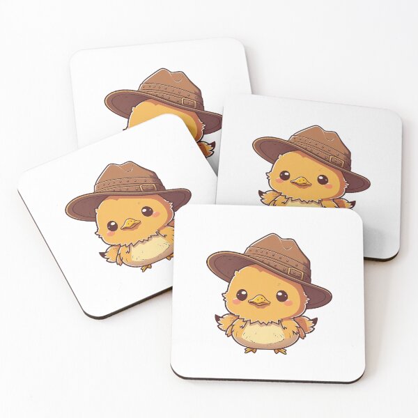 Item preview, Lindo pollo kawaii waering sombrero de vaquero designed and sold by ffkj09.