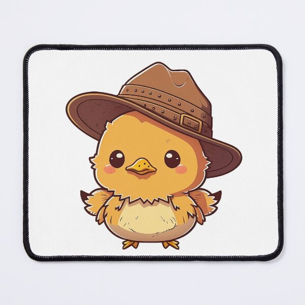 Item preview, Cute chicken kawaii waering cowboy hat designed and sold by ffkj09.