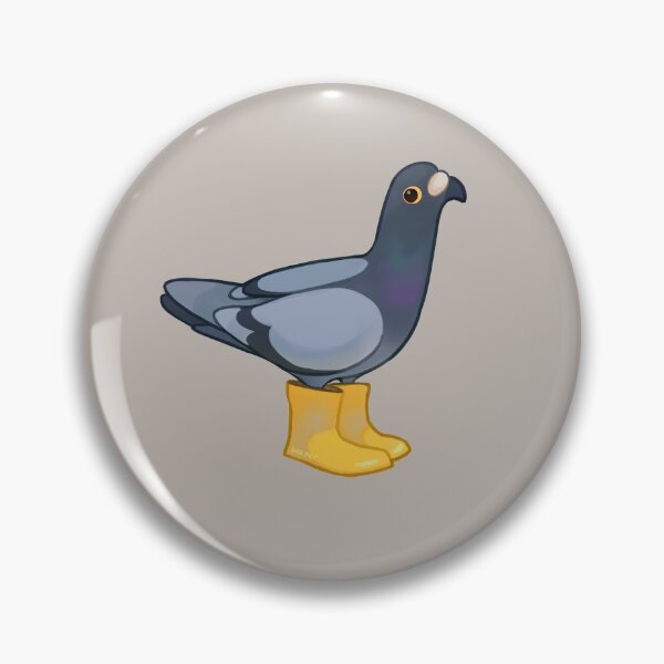 Item preview, Pigeon with rain boots designed and sold by beeper-art.