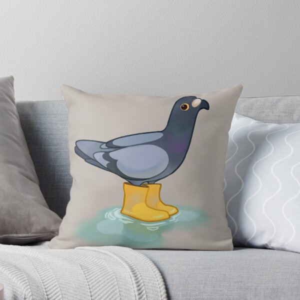 Item preview, Pigeon with rain boots designed and sold by beeper-art.