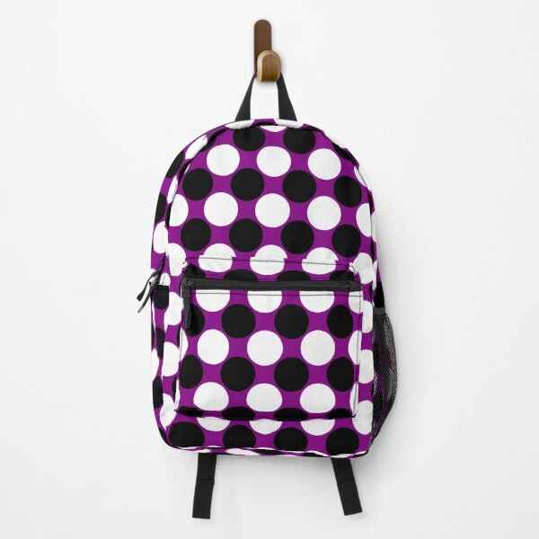 Item preview, Lunares gigantes en blanco y negro sobre morado designed and sold by POLKAIWERX.