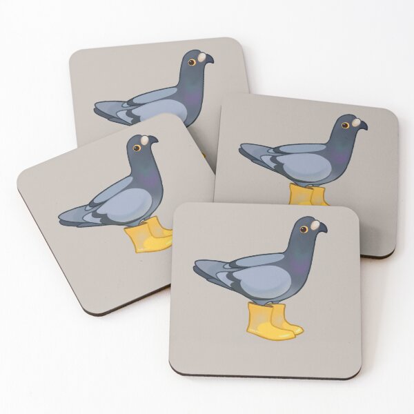 Item preview, Pigeon with rain boots designed and sold by beeper-art.