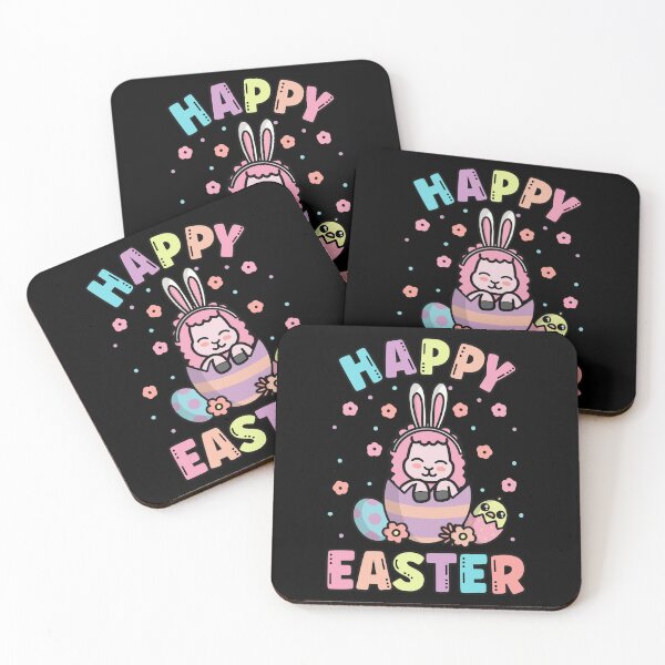 Item preview, Happy Easter Kawaii Bunny Llama Cute Spring Egg Hunting designed and sold by JokeGysen.