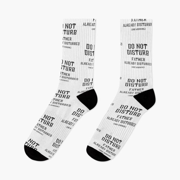 Item preview, NO MOLESTAR - Padre ya perturbado y trabajando - Texto negro designed and sold by TheKnightWriter.