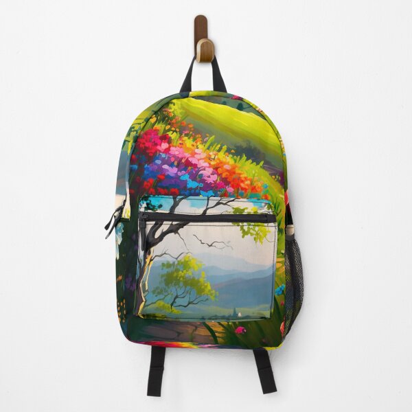 Item preview, Countryside dotted with colorful wildflowers Painting #1 designed and sold by Artistic Pandas.