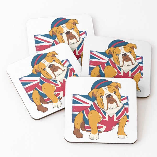 Item preview, Funny English Bulldog King III Mens Charles British Flag designed and sold by pipsmerch.