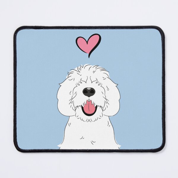 Item preview, LOVE White Sheepadoodle  designed and sold by Lulupainting.