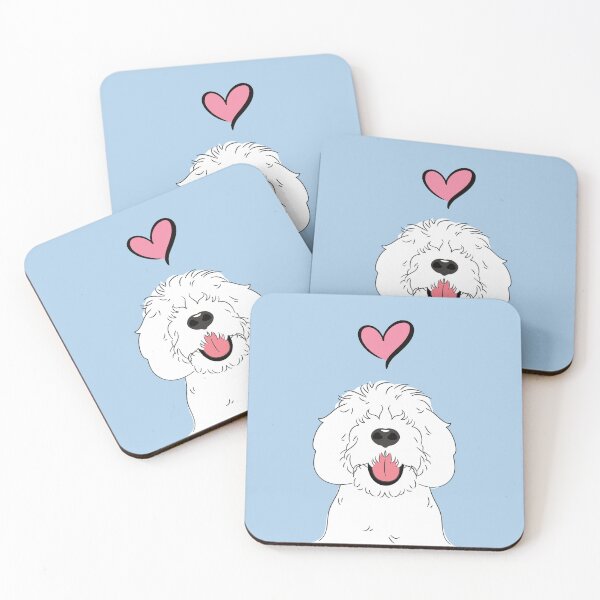 Item preview, LOVE White Sheepadoodle  designed and sold by Lulupainting.