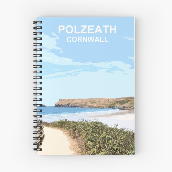 Item preview, Polzeath Cornwall. Cornish gift. Kernow fishing harbour designed and sold by BarbaraGlebska.