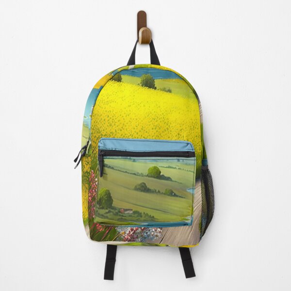 Item preview, Countryside dotted with colorful wildflowers Painting #3 designed and sold by Artistic Pandas.