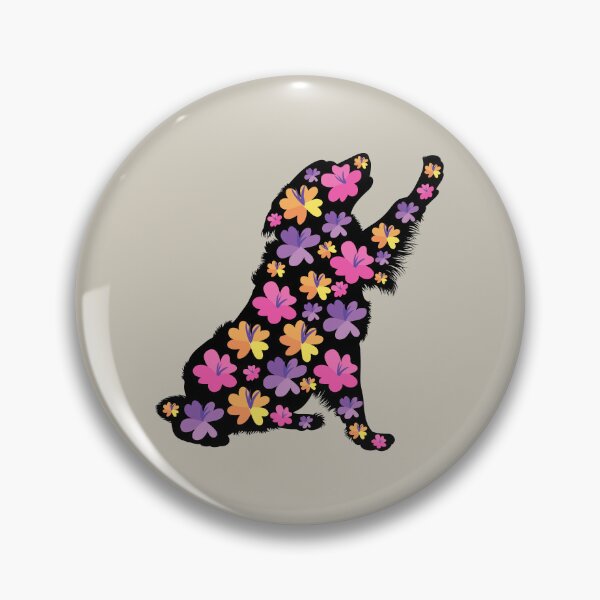 Item preview, Silhouette of Bernese Mountain Dog with Spring Flowers designed and sold by SeasonalDogs.