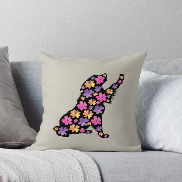 Item preview, Silhouette of Bernese Mountain Dog with Spring Flowers designed and sold by SeasonalDogs.