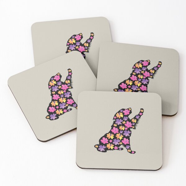 Item preview, Silhouette of Bernese Mountain Dog with Spring Flowers designed and sold by SeasonalDogs.
