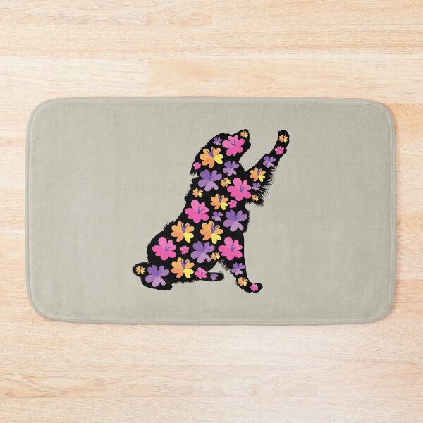 Item preview, Silhouette of Bernese Mountain Dog with Spring Flowers designed and sold by SeasonalDogs.