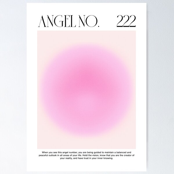 Item preview, Angel Number 222 Gradient Art designed and sold by tiger-spirit.