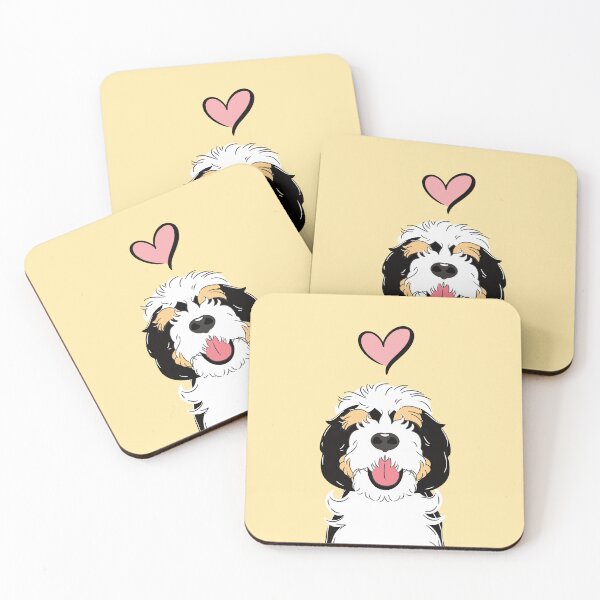 Item preview, LOVE Tri color Sheepadoodle designed and sold by Lulupainting.