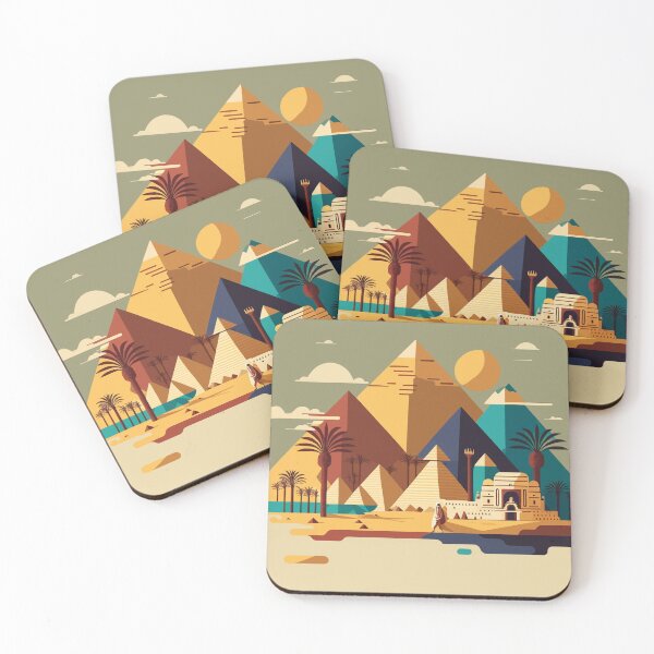 Item preview, Flat design of pyramid Giza in Egypt designed and sold by Streetsigns1957.