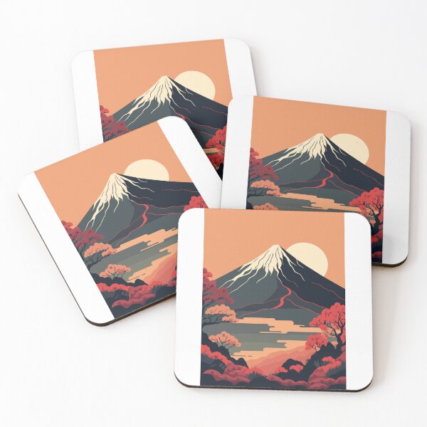 Item preview, Japanese mountain landscape background, mount fuji designed and sold by Streetsigns1957.