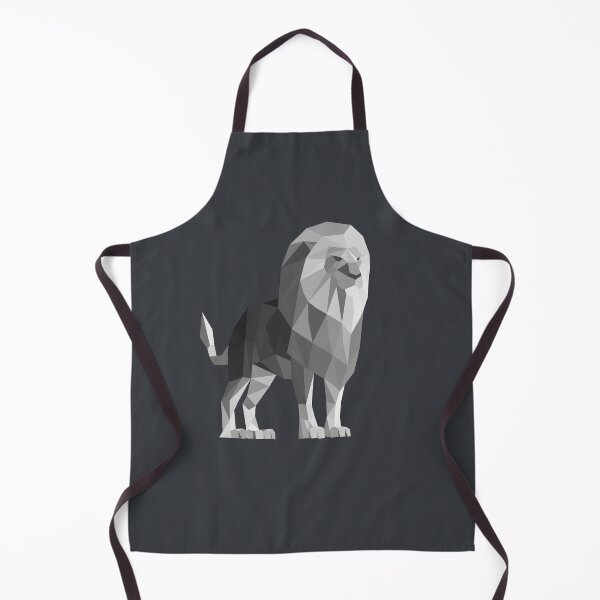Item preview, Grey Low Poly Lion designed and sold by shaldesign.