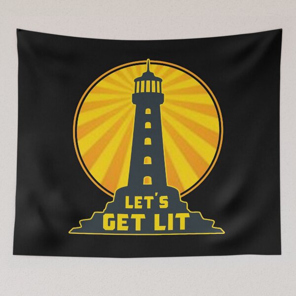 Item preview, Let's Get Lit Lighthouse designed and sold by funnytshirtemp.