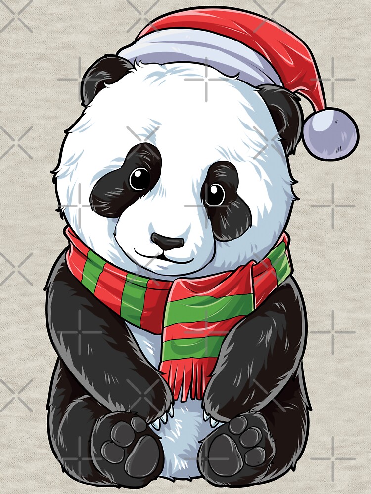 Christmas Panda T Shirt Santa Hat Pandas Bear X Mas Ts Ideas For