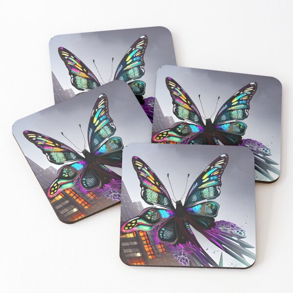 Item preview, cyberpunk butterfly designed and sold by Its-a-wild-life.