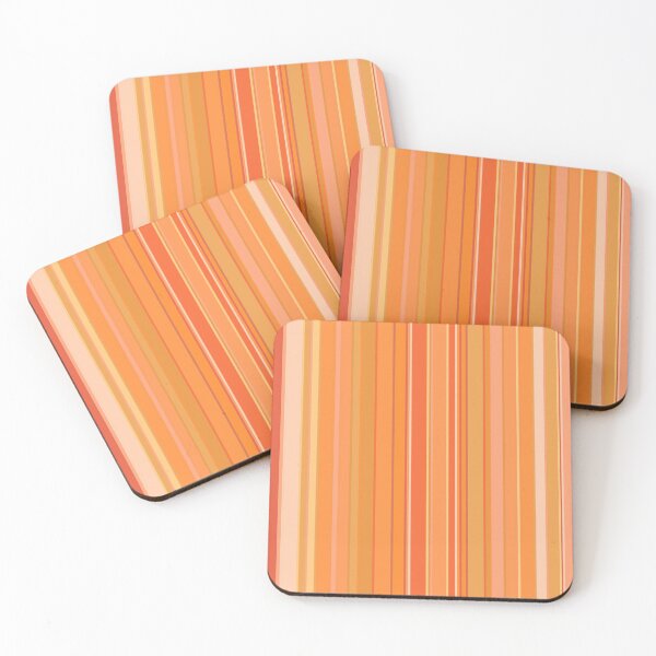 Item preview, Aesthetic Stripes Pattern (Shades of Orange) designed and sold by daydreamph.