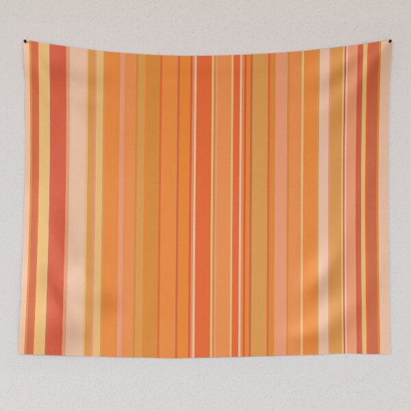 Item preview, Aesthetic Stripes Pattern (Shades of Orange) designed and sold by daydreamph.
