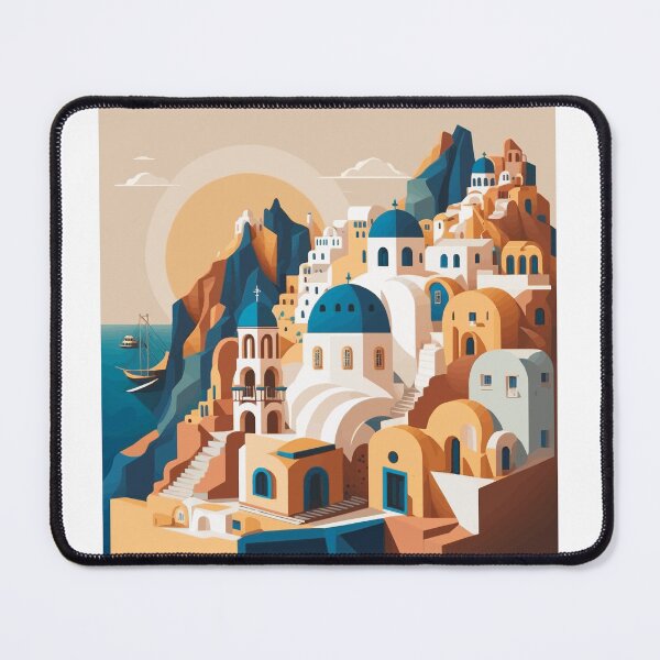 Item preview, Santorini Greece Aegean Hotel View designed and sold by Streetsigns1957.
