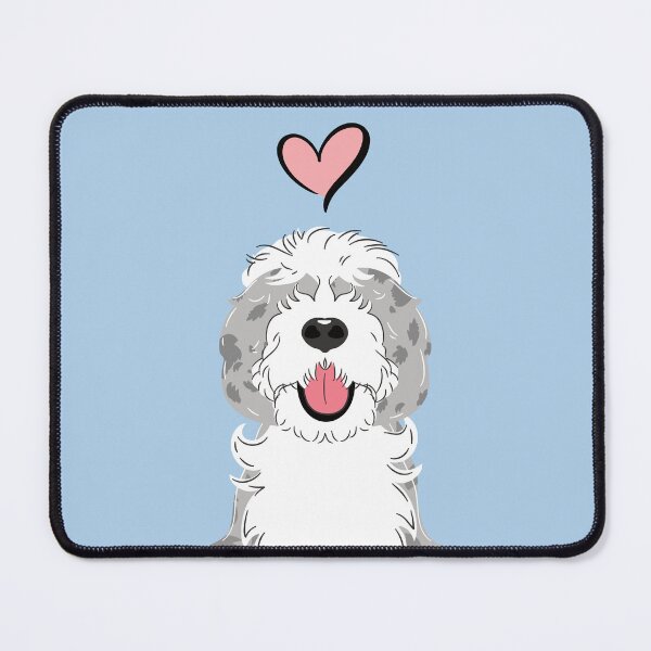 Item preview, Blue Merle Sheepadoodle 1 designed and sold by Lulupainting.
