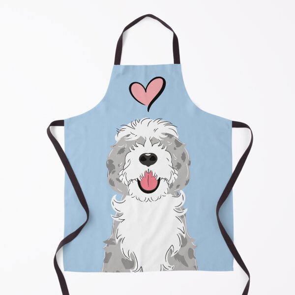 Item preview, Blue Merle Sheepadoodle 1 designed and sold by Lulupainting.