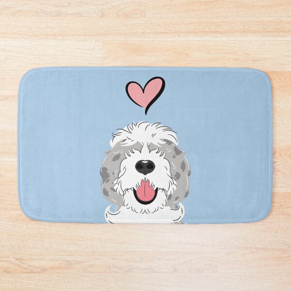 Item preview, Blue Merle Sheepadoodle 1 designed and sold by Lulupainting.