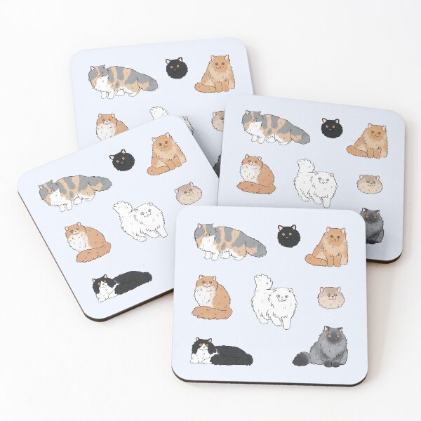 Item preview, Persian cat cute illustration pack  designed and sold by Yarafantasyart.