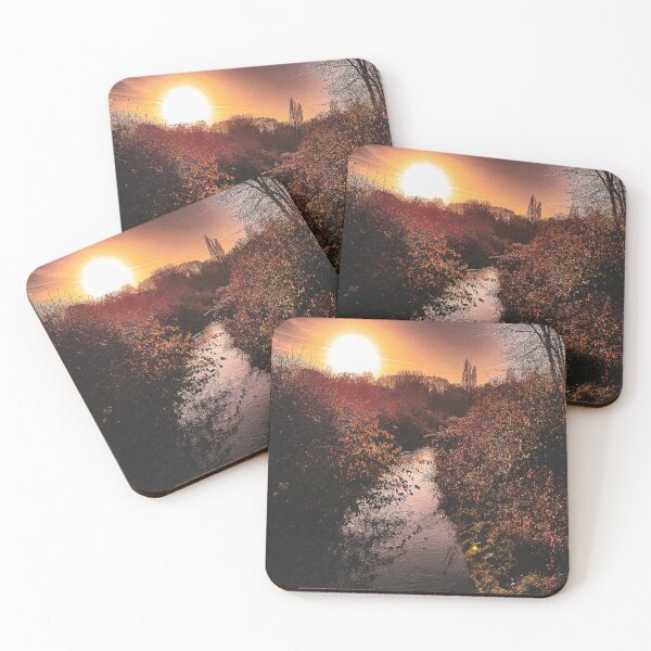 Item preview, Monet art style ,  river and sunset designed and sold by jawhar-ba.