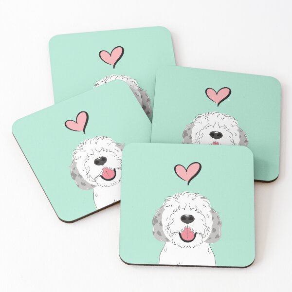 Item preview, Blue Merle Sheepadoodle 2 designed and sold by Lulupainting.